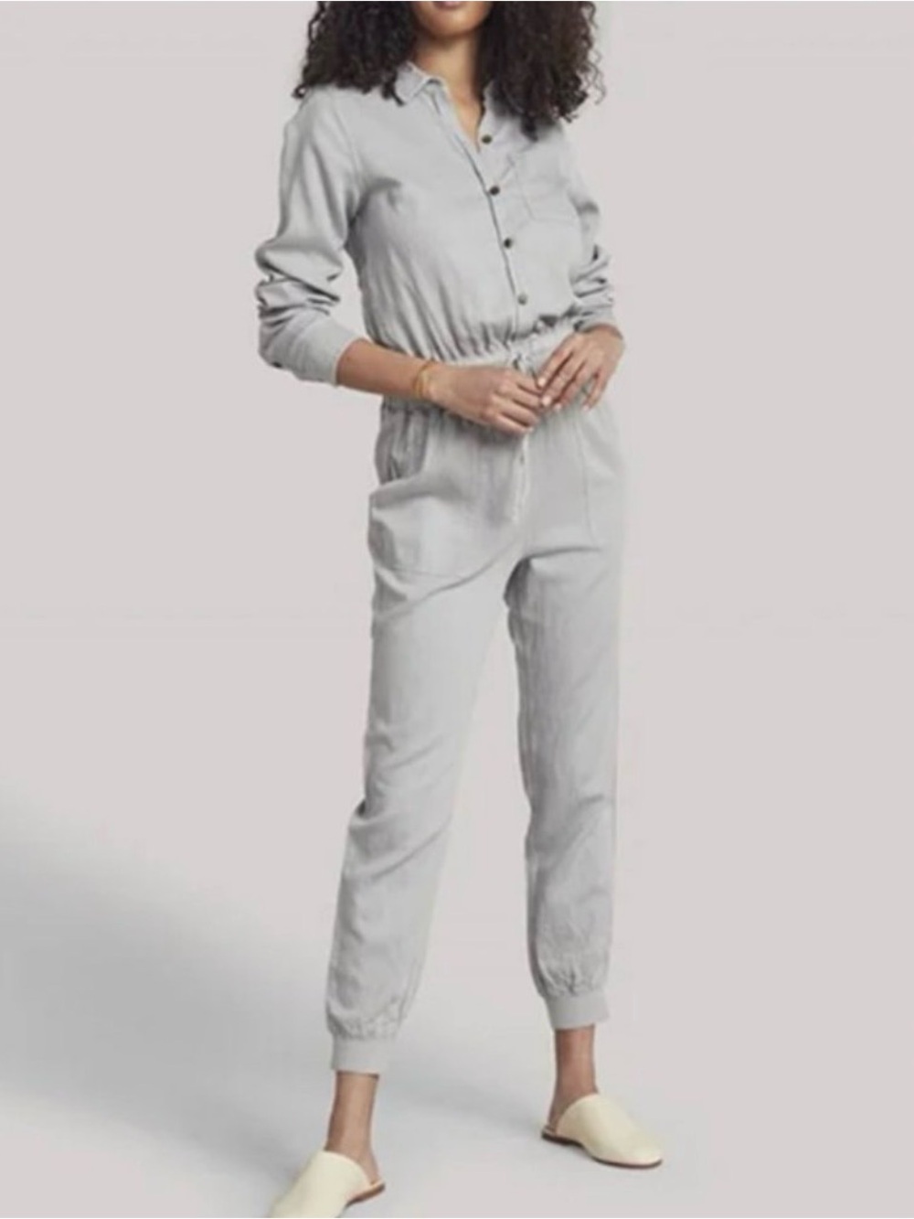 Faherty $178, Light Gray Women's supersoft, Jumpsuit in Large